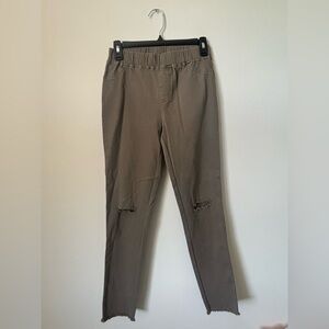 Trendy Distressed Brown Pants